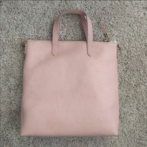 Madewell mini transport tote with zipper